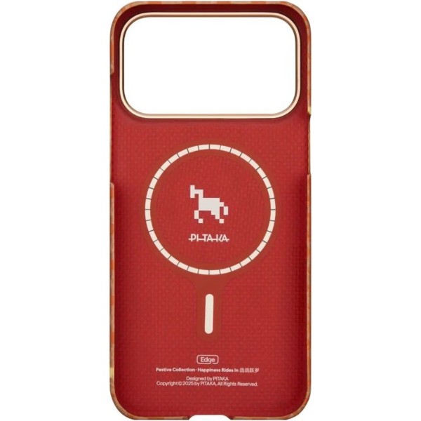 Фото - Чохол для смартфону Pitaka Edge Ultra-Slim Case Happiness Rides Amber for iPhone 17 Pro Max (HR1701PM)